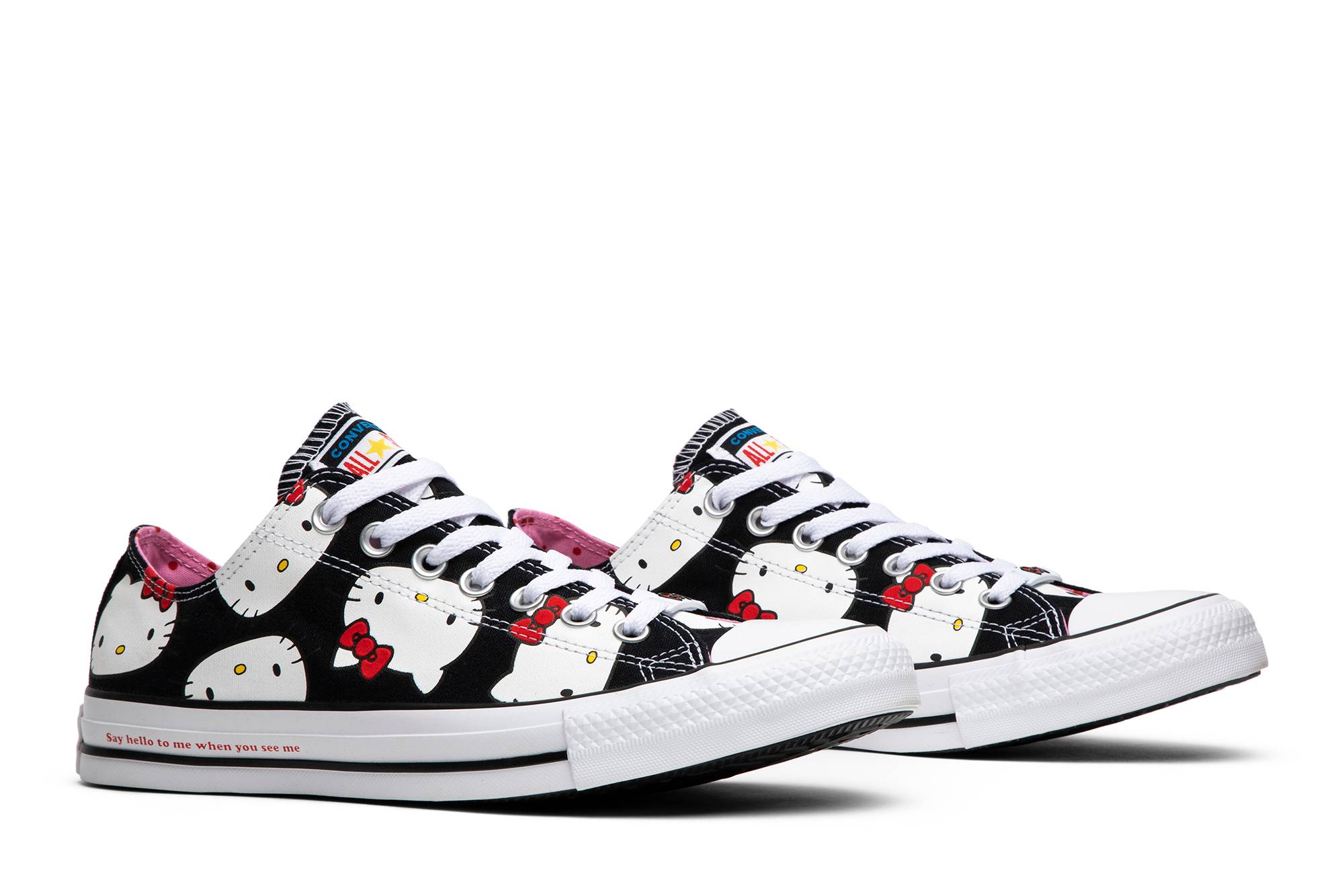 Cheap ハローキティ x コンバース チャックテイラー オールスター キャンバス Ox 'ブラック' 162947C