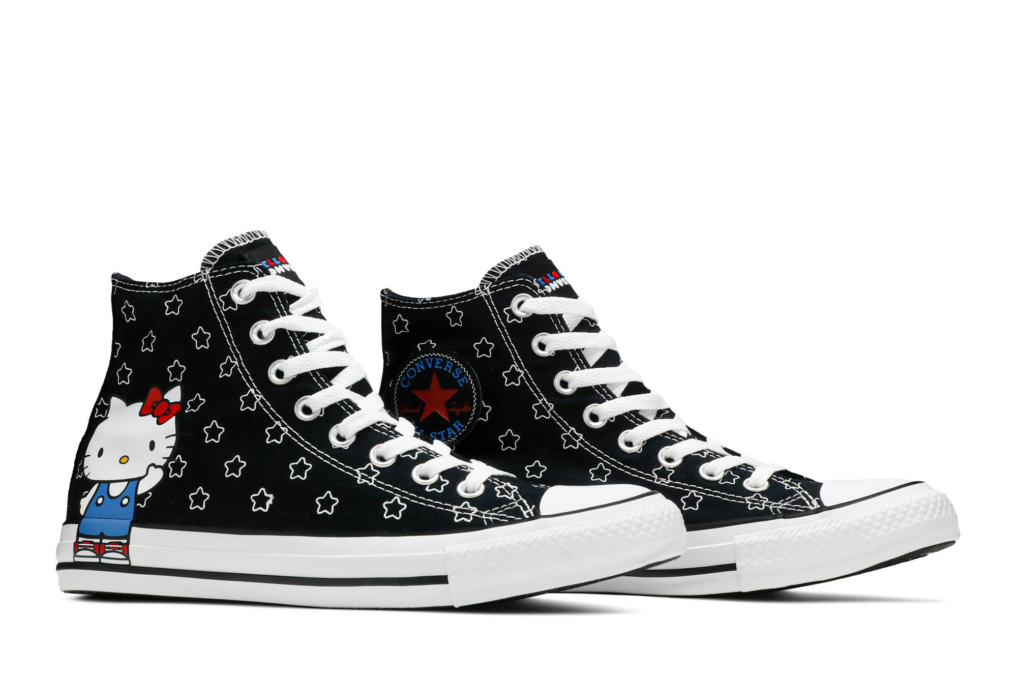 Cheap Hello Kitty x Converse Chuck Taylor All Star 高帮鞋 '黑色' 163919F