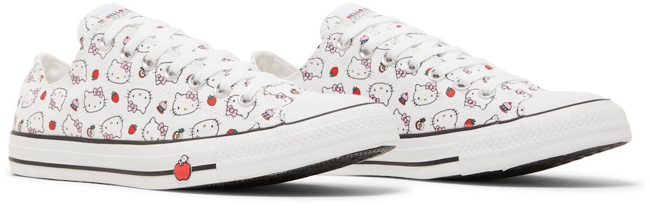 Hello Kitty x Converse Chuck Taylor All Star Rendah 'Putih' 163916F Cheap Hello Kitty x Converse Chuck Taylor All Star Rendah 'Putih' 163916F
