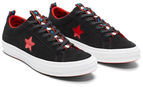 Hello Kitty x Converse One Star Low Top 'Hitam' 163904C Order Hello Kitty x Converse One Star Low Top 'Hitam' 163904C