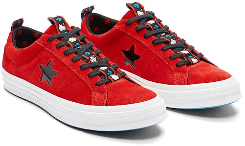Hello Kitty x Converse One Star Low Top 'Merah' 163905C Order Hello Kitty x Converse One Star Low Top 'Merah' 163905C