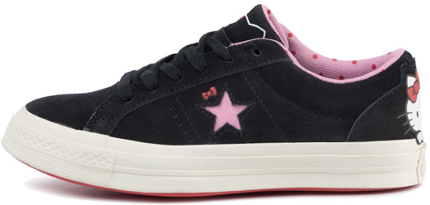 Hello Kitty x Converse One Star Suede Low 'Black' 162938C Buy Hello Kitty x Converse One Star Suede Low 'Black' 162938C