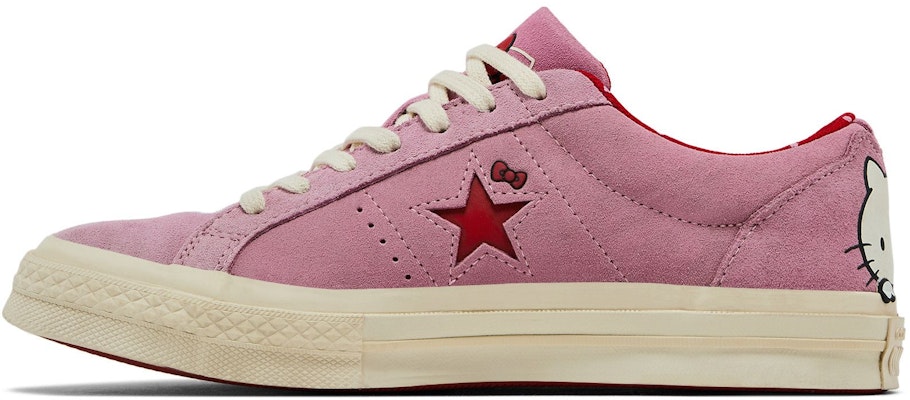 Hello Kitty x Converse One Star Suede Low Top 'Prism Pink' wanita 162939C Lookbook Hello Kitty x Converse One Star Suede Low Top 'Prism Pink' wanita 162939C
