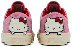 Hello Kitty x Converse One Star Suede Low Top 'Prism Pink' wanita 162939C Details for Hello Kitty x Converse One Star Suede Low Top 'Prism Pink' wanita 162939C