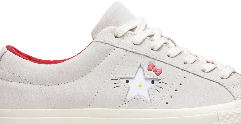 Hello Kitty x Converse One Star Suede Low Top 'Putih' 162937C Order Hello Kitty x Converse One Star Suede Low Top 'Putih' 162937C