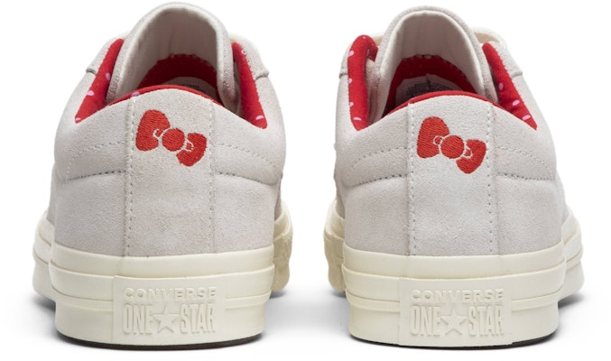 Hello Kitty x Converse One Star Suede Low Top 'Putih' 162937C Details for Hello Kitty x Converse One Star Suede Low Top 'Putih' 162937C