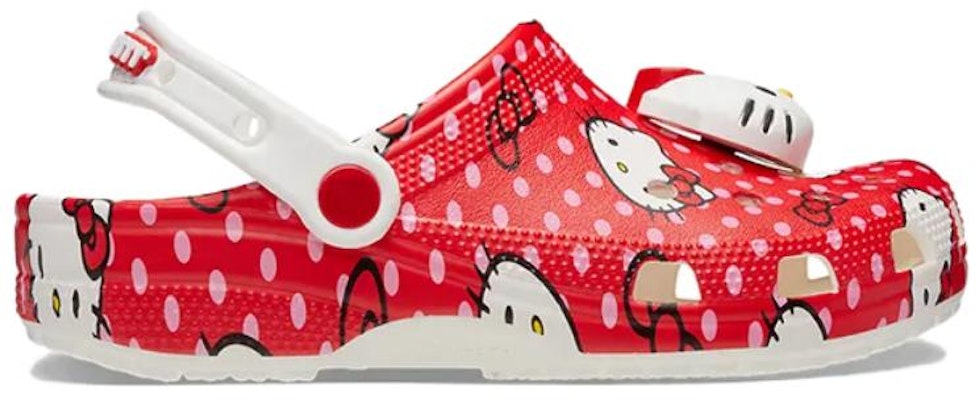 Hello Kitty x Crocs Classic Clog 'Red Polka Dots' 210575-90H Order Hello Kitty x Crocs Classic Clog 'Red Polka Dots' 210575-90H