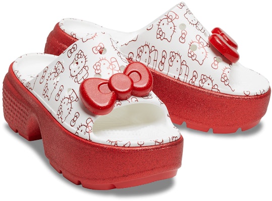 Hello Kitty x Crocs Stomp Slide '50th Anniversary' Edisi Terbatas 209815-100 Order Hello Kitty x Crocs Stomp Slide '50th Anniversary' Edisi Terbatas 209815-100