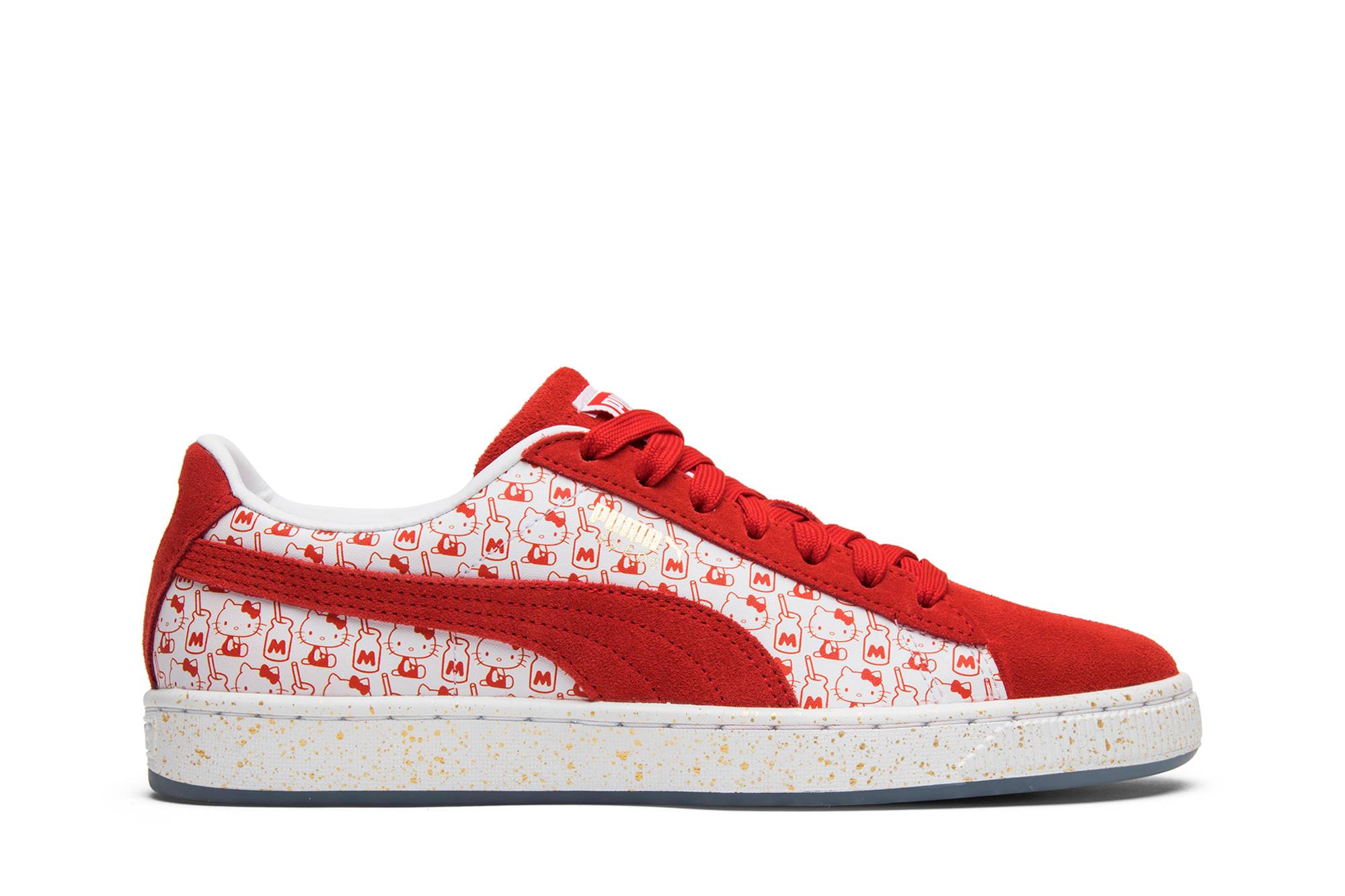 (Women) Hello Kitty x Puma Suede 'Bright Red'  366306-01