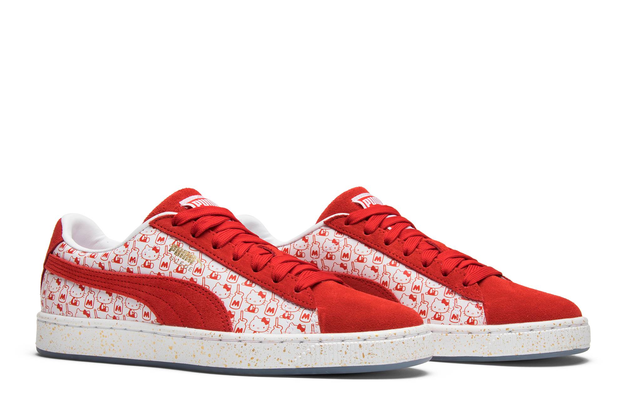 Cheap (W) Hello Kitty x Puma Suede '亮红色' 366306-01