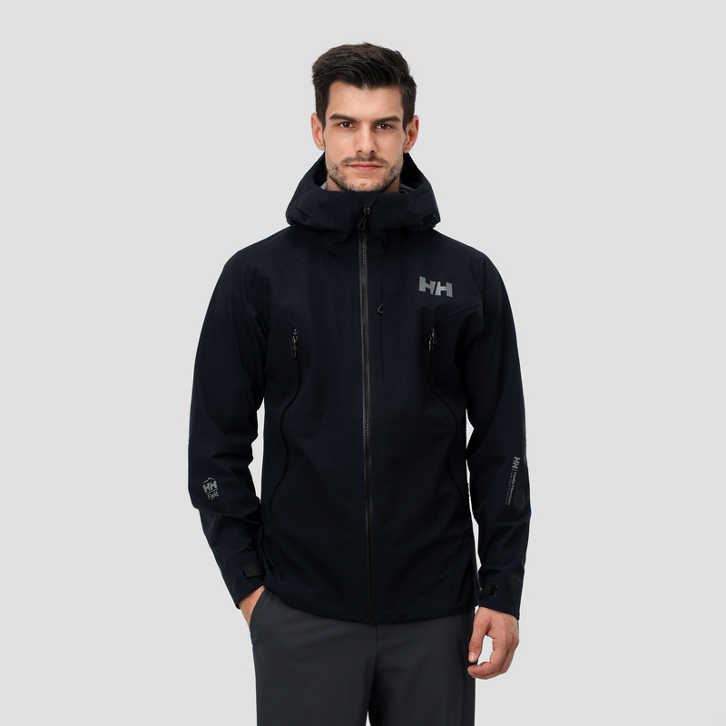 Shop Helly Hansen 戶外防水防風外套 - 素色設計夹克. HC4AECJ31M