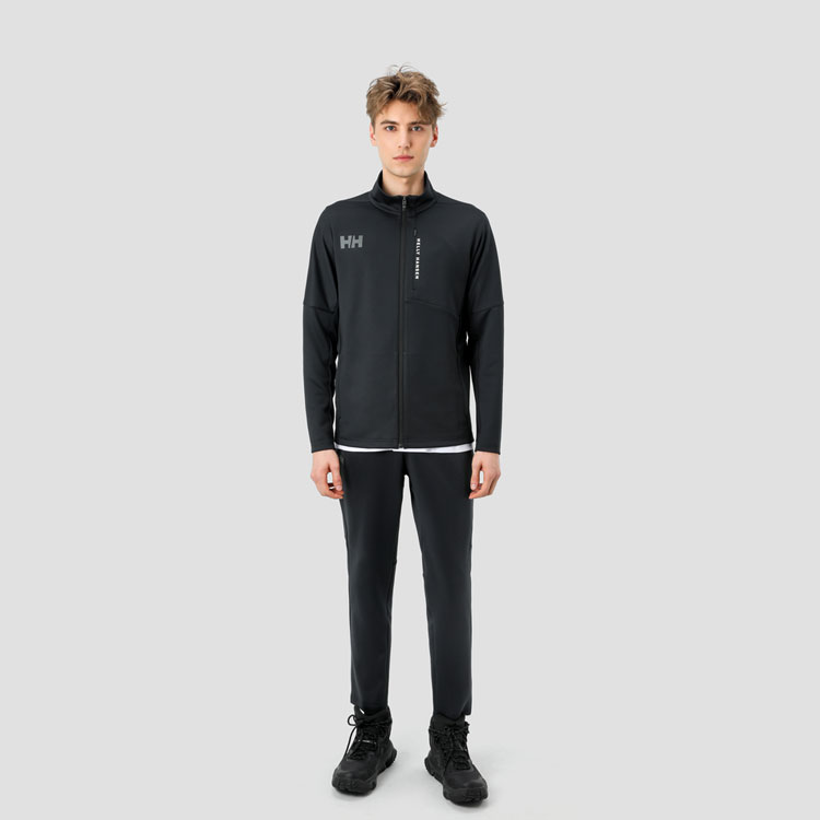 Lookbook Helly Hansen 黑色中腰直筒舒適長褲 HC4SAKP32M