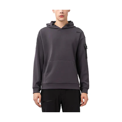 Helly Hansen Arctic Ocean Logo Windproof Fleece Hoodie Men’s Grey HC3WTHD11M