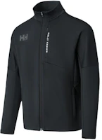 Helly Hansen Black Outdoor Logo Stand Collar Long-Sleeve Jacket HC4SAKT32M Helly Hansen Black Outdoor Logo Stand Collar Long-Sleeve Jacket HC4SAKT32M