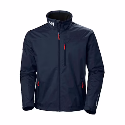 HELLY HANSEN Crew Waterproof Navy Blue Full-Zip Jacket for Men. 30263-597