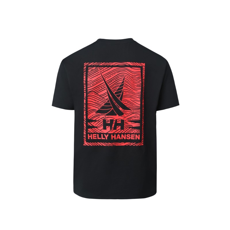 Helly Hansen H2Essential Graphic Print Casual Unisex Short-Sleeve T-Shirt. HE5MLTS44M