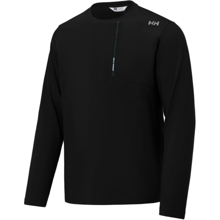 HELLY HANSEN Logo Crewneck Long Sleeve Casual Sports Tee for Men HC4SSTL12M