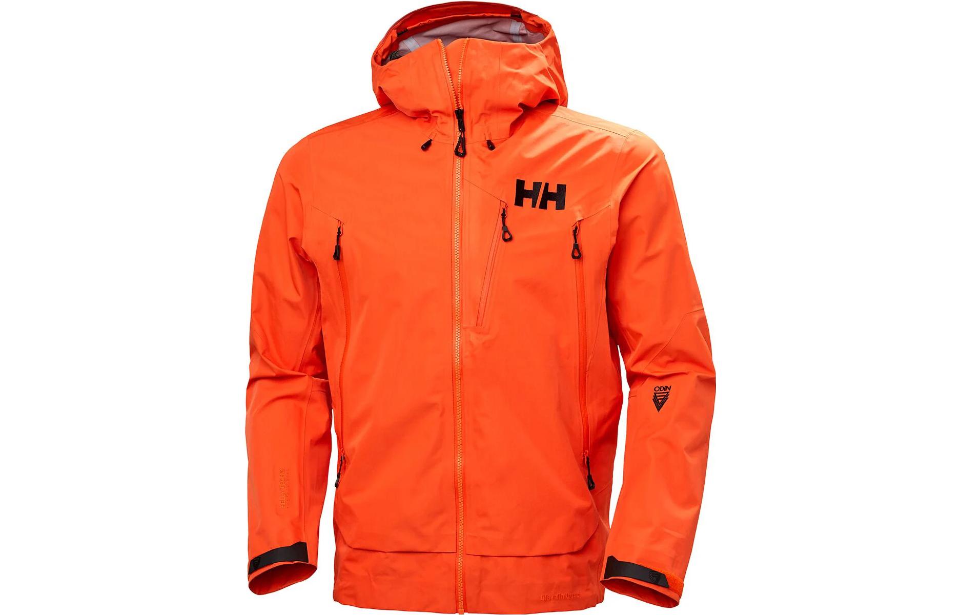 Helly Hansen Orange Hooded Waterproof Outdoor Jacket 62684226