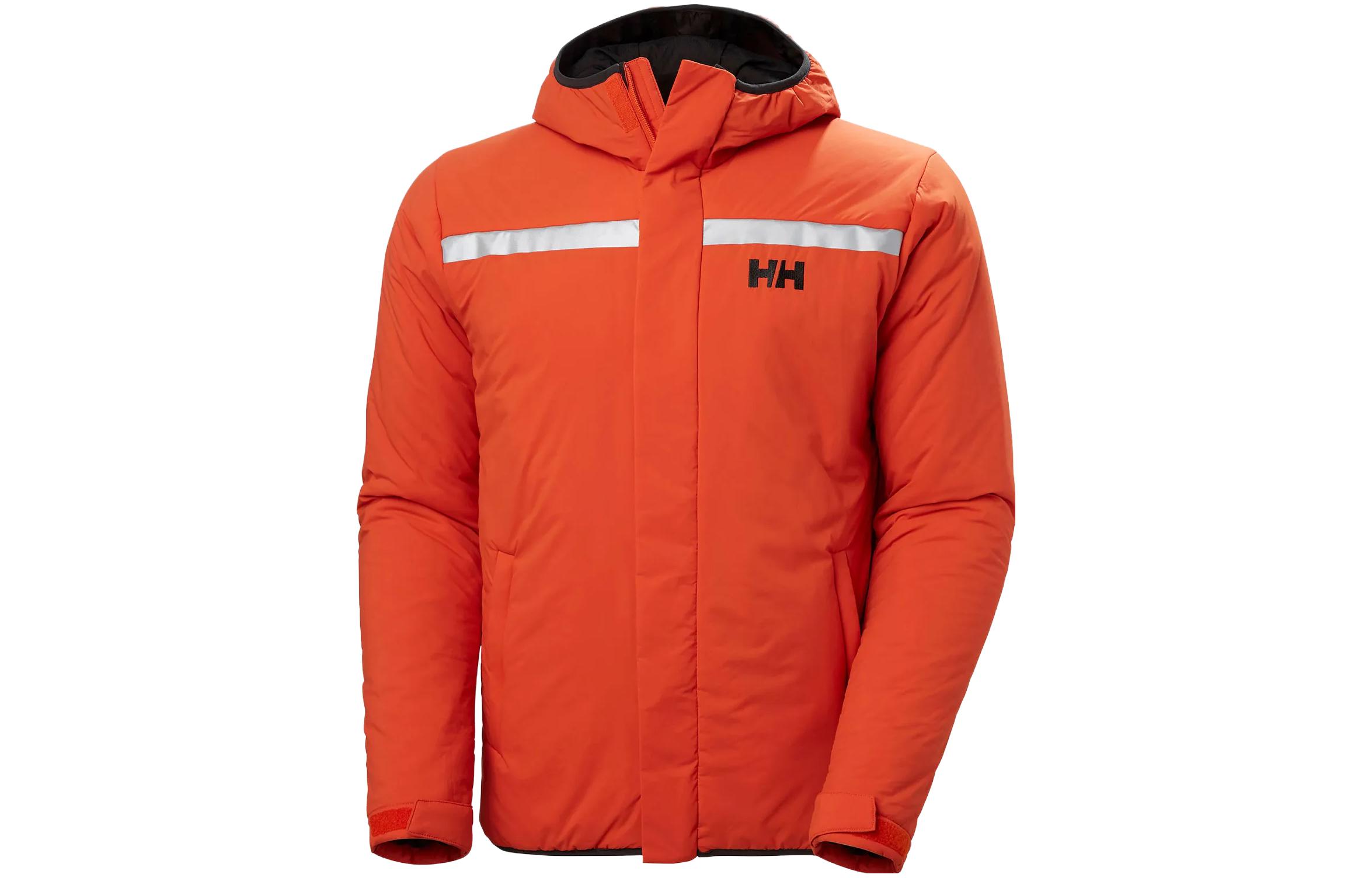 Helly Hansen Orange Insulated Logo Hooded Jacket 54021