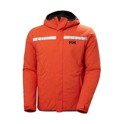Helly Hansen Orange Insulated Logo Hooded Jacket 54021