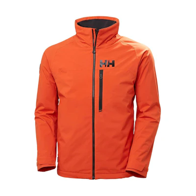 Helly Hansen Orange Letter Print Waterproof Zip Jacket B095STQPGM