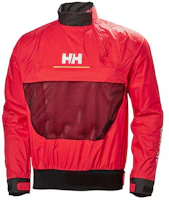 Helly Hansen Red Pullover Jacket with Letter Stitching for Men HN2MWSM14M Helly Hansen Red Pullover Jacket with Letter Stitching for Men HN2MWSM14M
