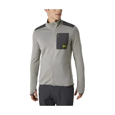 Helly Hansen Slim Fit Zip-Up Jacket with Stand Collar in Gray 49450-885