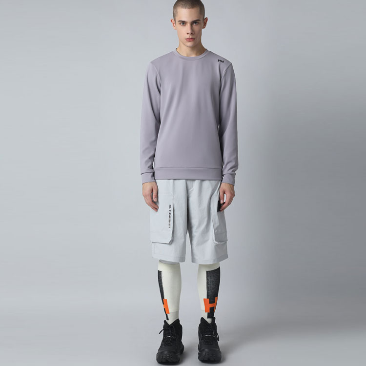 Lookbook Helly Hansen Unisex Solid Color Crewneck Comfortable Breathable Sweatshirt HC3AEHT51U