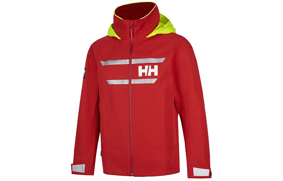 Helly Hansen Waterproof Windproof Logo Hooded Jacket - Casual & Comfortable HS1ALJK23M