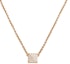 Order HERMES 18K Rose Gold Diamond Necklace Unisex Couple Design Gold Color. H223205B 0038