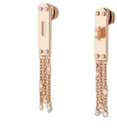 HERMES 18K Rose Gold Earrings for Men - Solid Design in Rose Gold. 105160200 HERMES 18K Rose Gold Earrings for Men - Solid Design in Rose Gold. 105160200