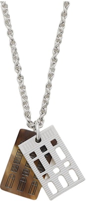 HERMES 24 Faubourg Silver Necklace for Men - Metallic Minimalist Design 109550443 Buy HERMES 24 Faubourg Silver Necklace for Men - Metallic Minimalist Design 109550443