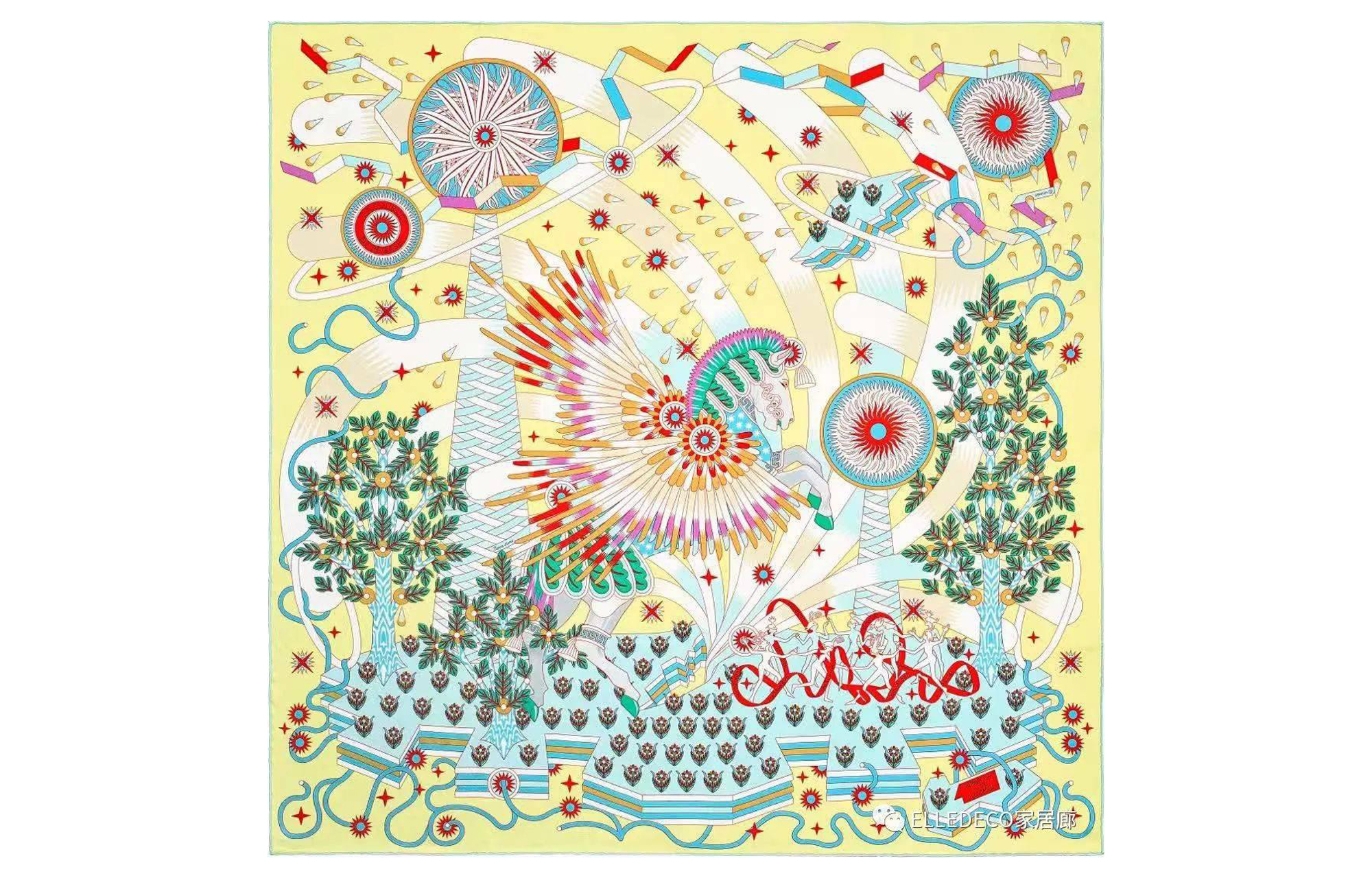 HERMES 90CM Twill Scarf Light Yellow H003434S-20 圖 2