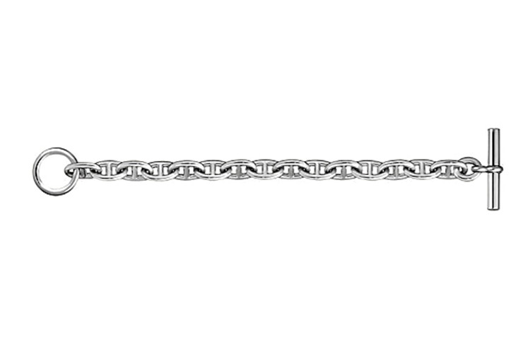 Lookbook HERMES 925 Silver Bracelet for Men - Sweet and Stylish Korean-Japanese Design H101994B-000
