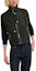 Shop HERMES Army Green Solid Color Zip-Up Stand Collar Vest FW24 H462100HB11