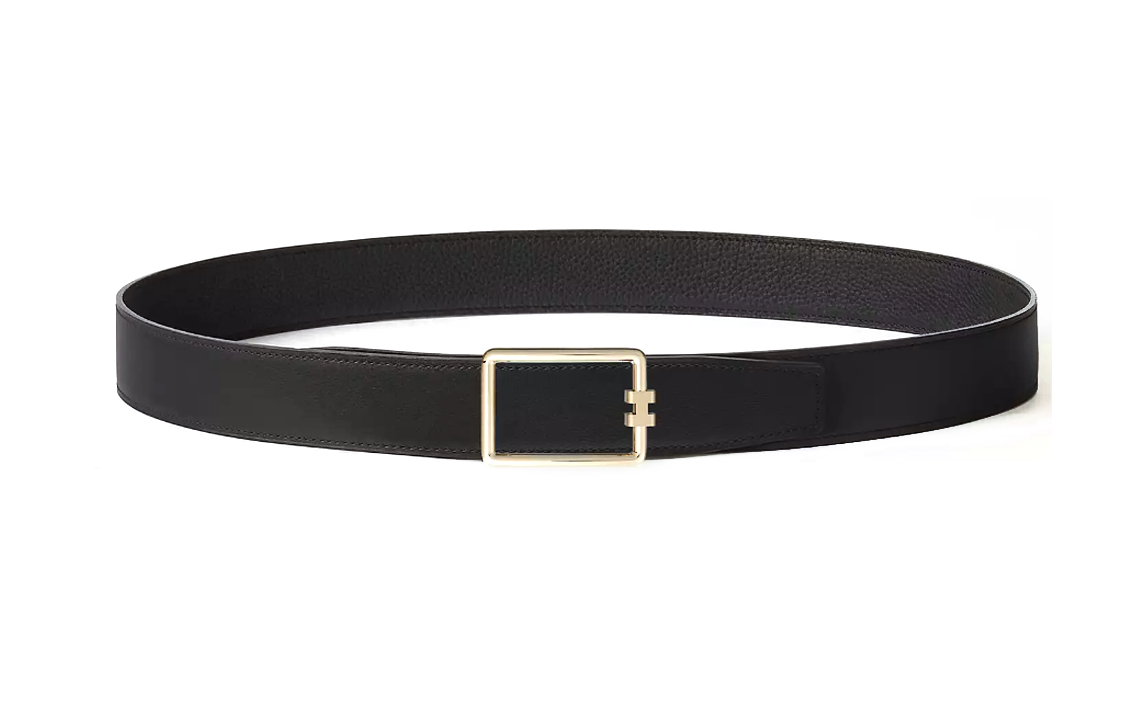 HERMES  Black Calfskin Reversible Leather Belt 3.2CM. H010473CP2K H073996CAAF095 圖 4