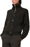 HERMES Black Cashmere Long-Sleeve Zip-Up Sweater. H467290HA11 HERMES Black Cashmere Long-Sleeve Zip-Up Sweater. H467290HA11