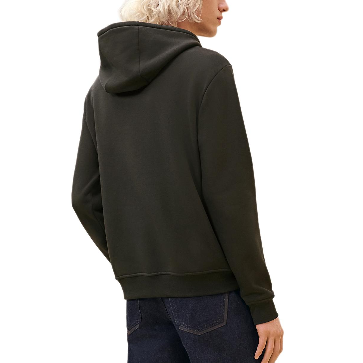 Lookbook 에르메스 블랙 후드티 리브 커프스 및 프린팅 디자인 H467820HA11