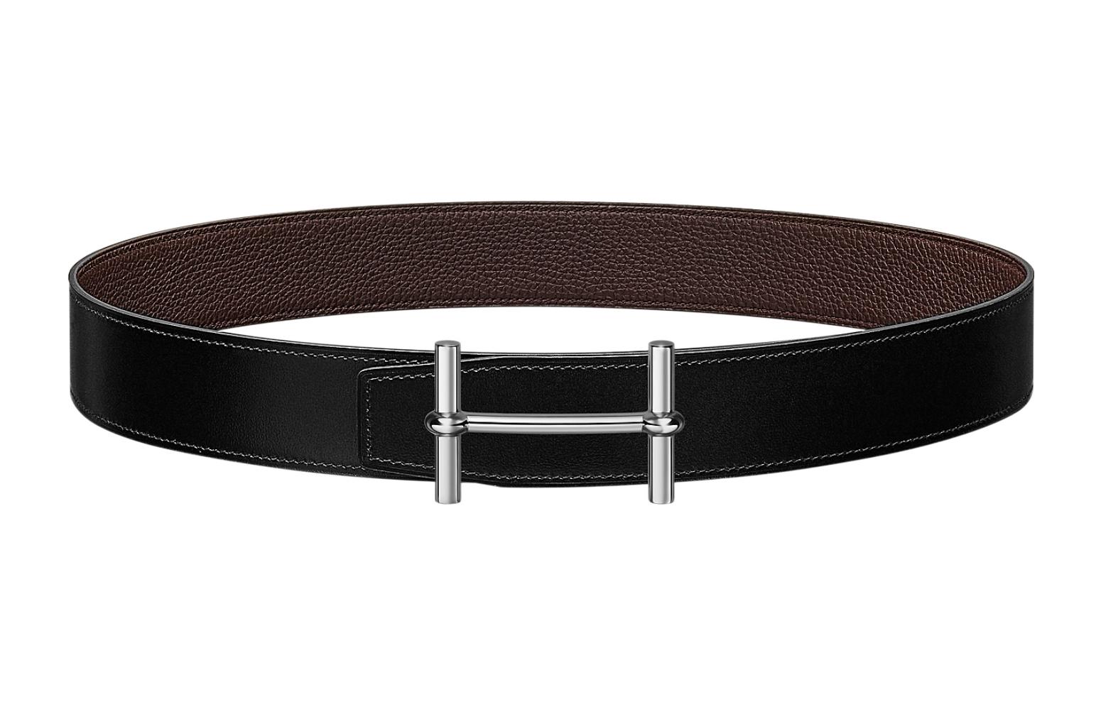 HERMES  Black Leather Belt - Casual Simple Design 3.8cm. H077938CK05-H077971CAAB100 圖 2