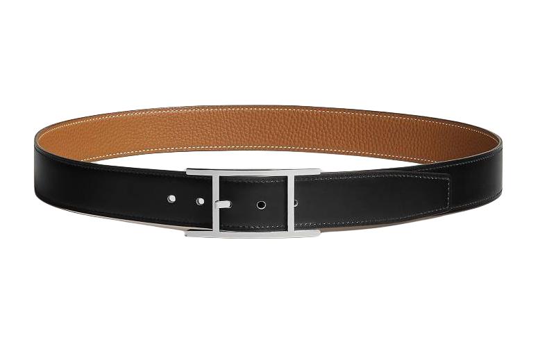 HERMES  Black Leather Pin Buckle Belt H054550CKAA115 圖 2