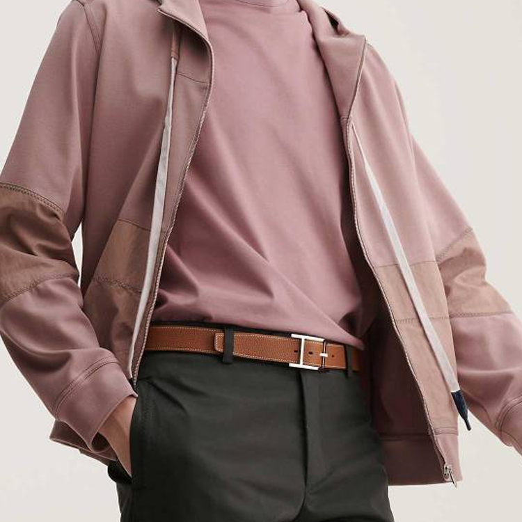 HERMES  Black Leather Pin Buckle Belt H054550CKAA115 圖 4