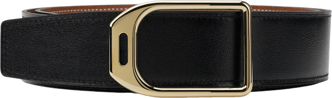 HERMES Black Metal Reversible Smooth Buckle Leather Belt 3.8cm Wide H010638UP2K-H077971CAAA110 HERMES Black Metal Reversible Smooth Buckle Leather Belt 3.8cm Wide H010638UP2K-H077971CAAA110