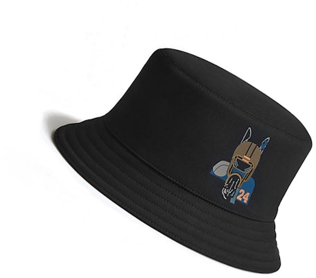 爱马仕 黑色印花丝棉混纺渔夫帽 H232090Nv0259 Lookbook 爱马仕 黑色印花丝棉混纺渔夫帽 H232090Nv0259