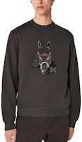 HERMES Black Round-Neck Digital Print Long-Sleeve Sweatshirt H367820HA4TLA HERMES Black Round-Neck Digital Print Long-Sleeve Sweatshirt H367820HA4TLA