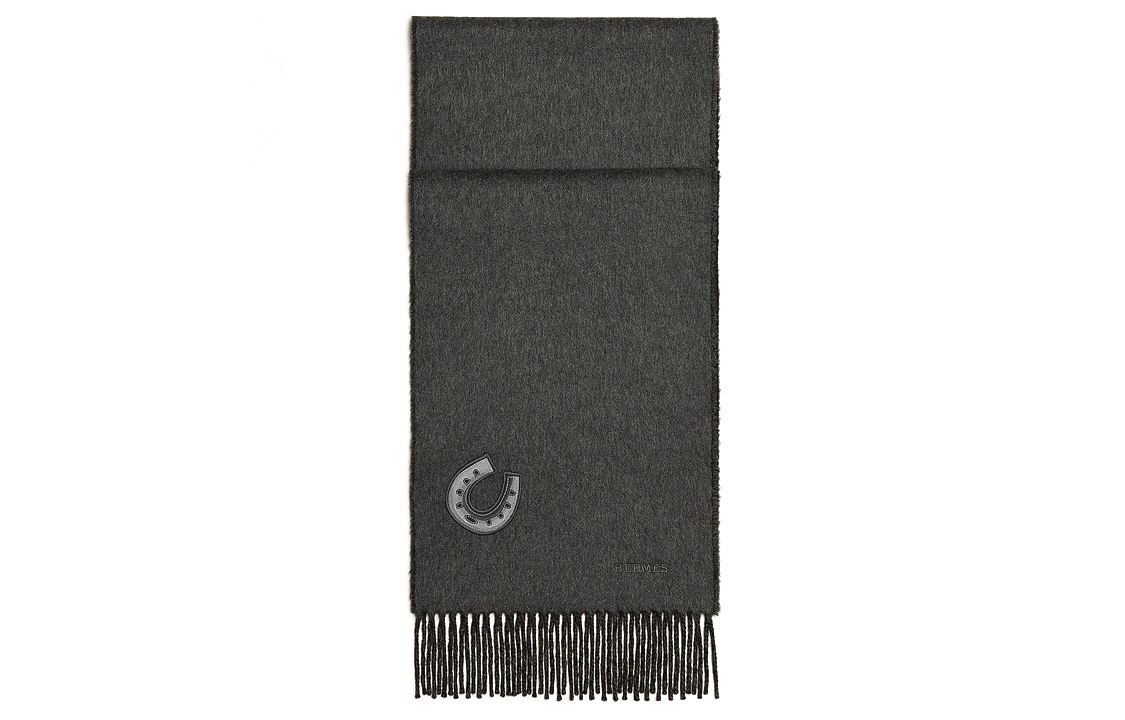 HERMES  Black Soft Knit Scarf - Stylish, Comfortable, and Warm. H393831T 01