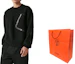 Shop HERMES Black Solid Color Crew Neck Long Sleeve Knit Sweater H367715HA02