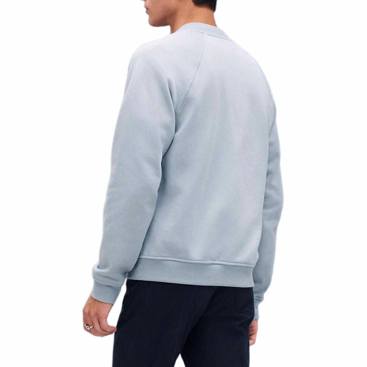 Shop HERMES  Blue Saddle Stitch Embroidered Single-Breasted Jacket. H557850HA56