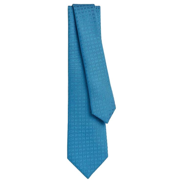 Order HERMES  Blue Tie with "H" Letter Design. H036321Tv88