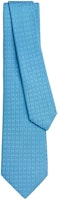 HERMES Blue Tie with Comfortable Letter Design H030289T 93 HERMES Blue Tie with Comfortable Letter Design H030289T 93