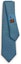 Buy HERMES Blue Tie with Embroidered Logo Design H339354t 03